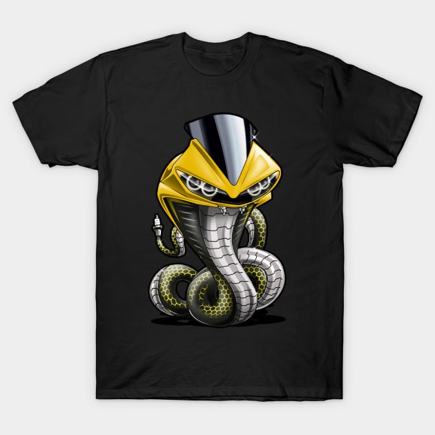 Yamaha YZF R6 Cobra T-Shirt by MOTORIND